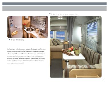 2011 Airstream Travel Trailers Brochure page 9