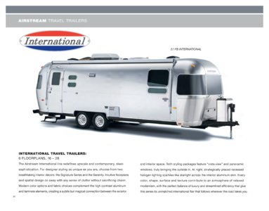 2011 Airstream Travel Trailers Brochure page 14