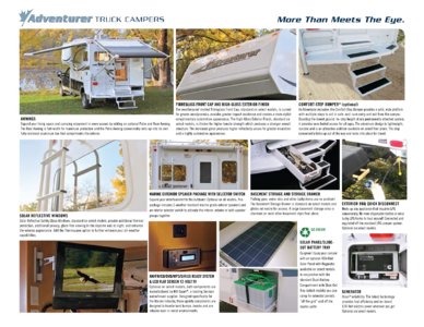 2011 ALP Adventurer Truck Campers Brochure page 10