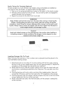 2011 Bigfoot 1500 Series Campers Owner's Manual page 11