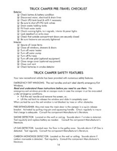 2011 Bigfoot 1500 Series Campers Owner's Manual page 18