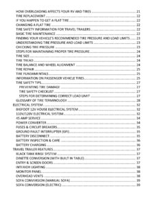 2011 Bigfoot 2500 Series Travel Trailers Owner's Manual page 4