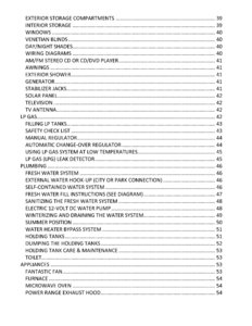 2011 Bigfoot 2500 Series Travel Trailers Owner's Manual page 5