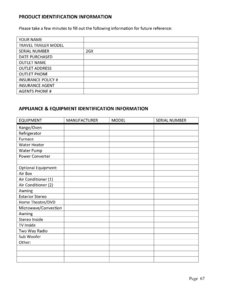 2011 Bigfoot 2500 Series Travel Trailers Owner's Manual page 73