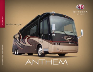 2011 Entegra Coach Anthem Brochure page 1