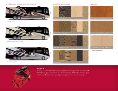 2011 Entegra Coach Anthem Brochure page 9