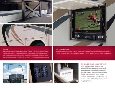 2011 Entegra Coach Aspire Brochure page 6