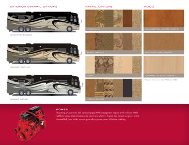 2011 Entegra Coach Aspire Brochure page 9