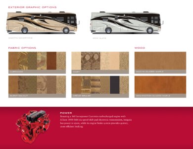 2011 Entegra Coach Insignia Brochure page 9