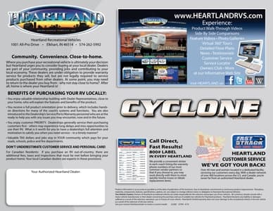 2011 Heartland Cyclone Brochure page 16