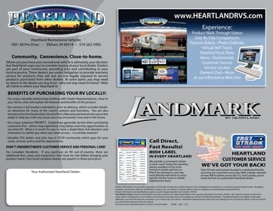 2011 Heartland Landmark Brochure page 16