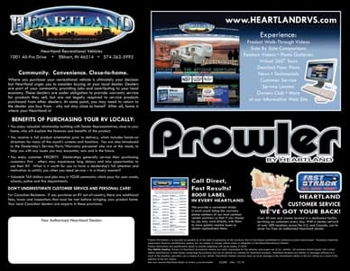 2011 Heartland Prowler Brochure page 8