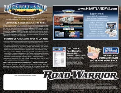 2011 Heartland Road Warrior Brochure page 8