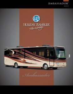 2011 Holiday Rambler Ambassador Brochure page 1