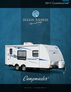 2011 Holiday Rambler Campmaster Brochure page 1