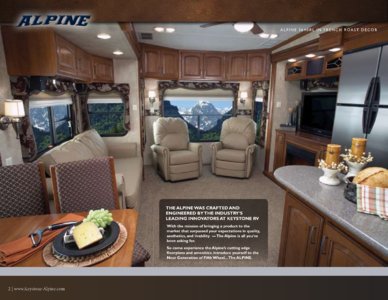2011 Keystone RV Alpine Brochure page 2