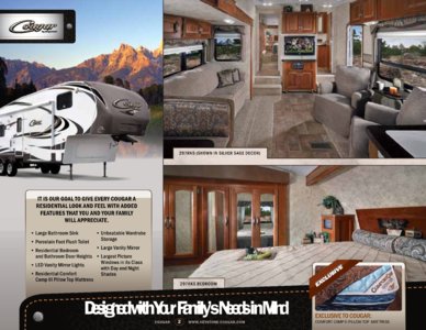 2011 Keystone RV Cougar Western Edition Brochure page 2