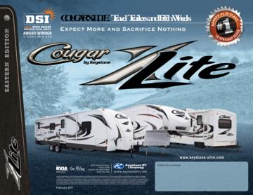 2011 Keystone RV Cougar X-Lite Eastern Edition Brochure