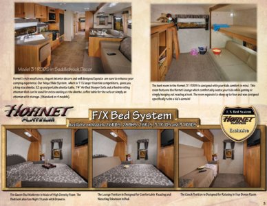2011 Keystone RV Hornet Platinum Hideout Eastern Edition Brochure page 3