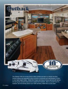 2011 Keystone RV Outback Brochure page 2