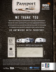 2011 Keystone RV Passport Ultra Lite Brochure page 12