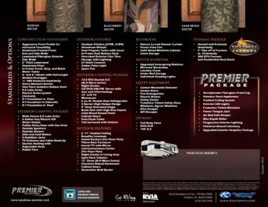 2011 Keystone RV Premier Brochure page 8