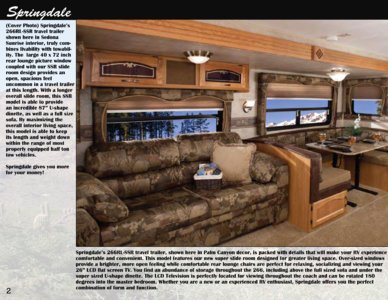 2011 Keystone RV Springdale Western Edition Brochure page 2