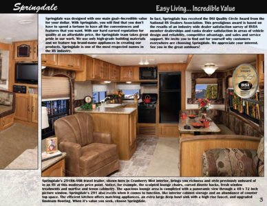 2011 Keystone RV Springdale Western Edition Brochure page 3