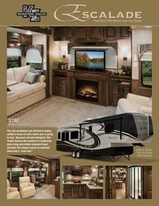 2011 KZ RV Escalade Flyer page 1