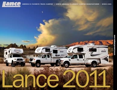 2011 Lance Truck Campers Brochure page 1