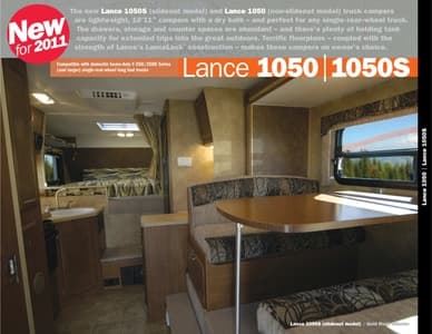 2011 Lance Truck Campers Brochure page 3