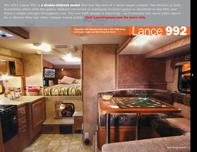 2011 Lance Truck Campers Brochure page 9