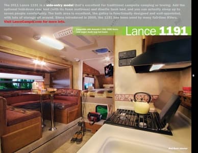 2011 Lance Truck Campers Brochure page 11
