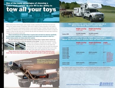 2011 Lance Truck Campers Brochure page 18