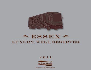 2011 Newmar Essex Brochure page 1