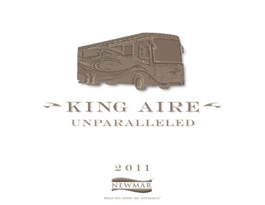 2011 Newmar King Aire Brochure page 1