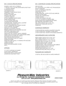 2011 Pleasure-Way Full Line Brochure page 6