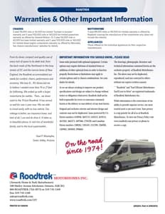 2011 Roadtrek Full Line Brochure page 34