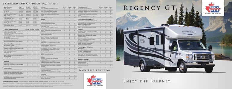 2011 Triple E RV Regency Gt Brochure page 1