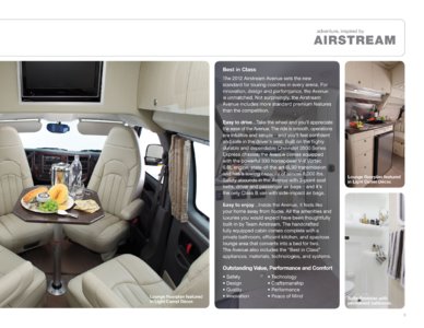 2012 Airstream Avenue Brochure page 3