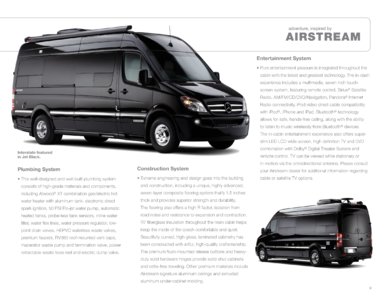 2012 Airstream Interstate 3500 Brochure page 9