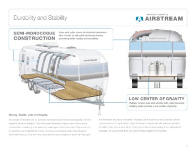 2012 Airstream Travel Trailers Brochure page 5