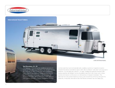 2012 Airstream Travel Trailers Brochure page 14