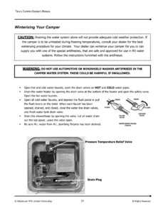 2012 ALP Adventurer Eagle Cap Truck Campers Owner's Manual page 27