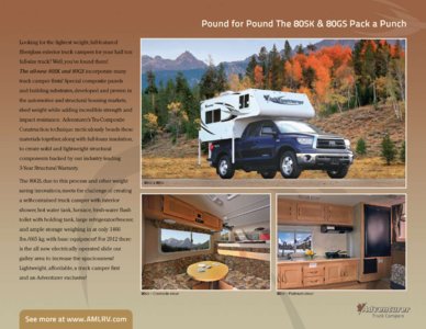 2012 ALP Adventurer Truck Campers Brochure page 7