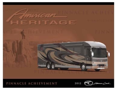 2012 American Coach American Heritage Brochure page 1