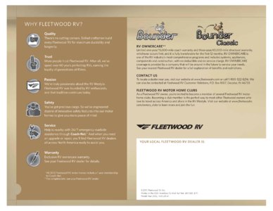 2012 Fleetwood Bounder Classic Brochure page 12