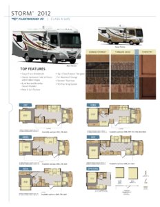 2012 Fleetwood Storm Brochure page 1