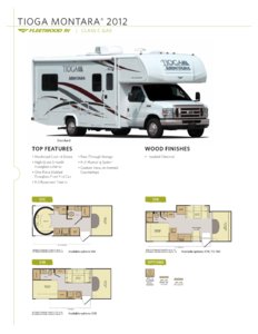 2012 Fleetwood Tioga Montara Brochure page 1