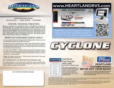 2012 Heartland Cyclone Brochure page 16